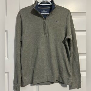 Vineyard Vines Gray 1/4 Zip Sweater
